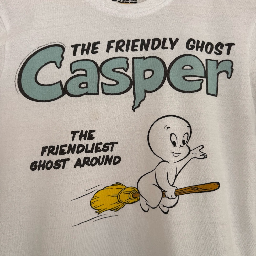 Classic Casper the friendly ghost Tee shirt in White Sz M